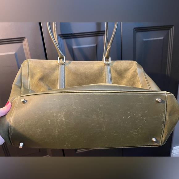 COACH Olive Green Suede Purse (Used) - Picture 8 of 13